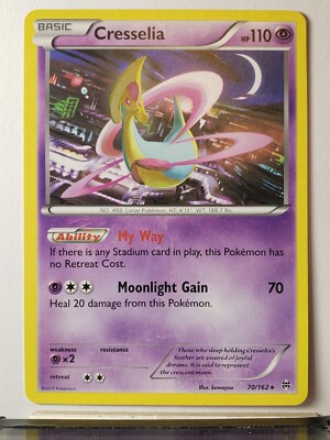 Cresselia 70/162 - LP - Rare XY Breakthrough Pokemon Card