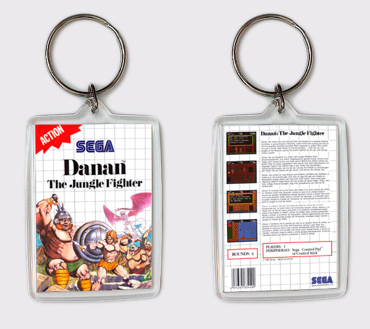 Danan The Jungle Fighter Sega Master System Llavero Keyring