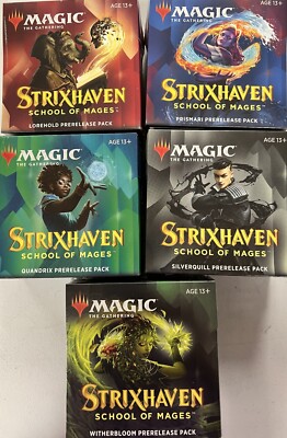 Wizards of the Coast Strixhaven: School of Mages Prerelease Pack Set of 5