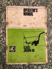 Claas Jaguar 60 Forage Harvester Operators Manual 1977 1398G