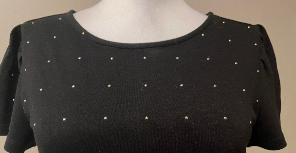 ANN TAYLOR LOFT Womens Black & Gold Dress - Sz 2 | eBay