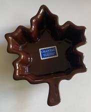 CHANTAL Baking Dish MAPLE LEAF Shaped Brown 1...