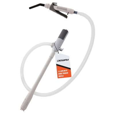 Deway Automatic Fuel Transfer Pump W/Flow Control & Stop Nozzle, Battery Powered
