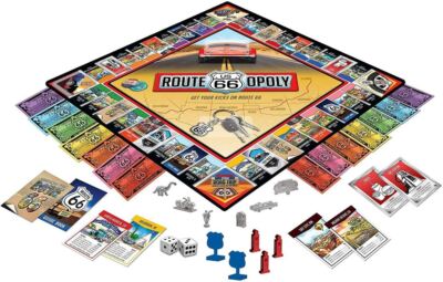 Route 66-Opoly Board Game * Automotive Monopoly! Get Your Kicks w/ FREE SHIPPING