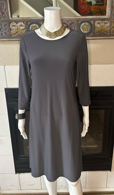 XS Effortless Style long sleeve gray dress armpit to arm pit 17'' length 38''