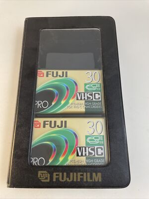 Fuji 30 Cassette TC-30 Compact VHSC Super HG New Sealed Lot Of 2