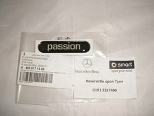 NEW Genuine Smart Fortwo "PASSION" Front Wing Badge Decal A4508171320