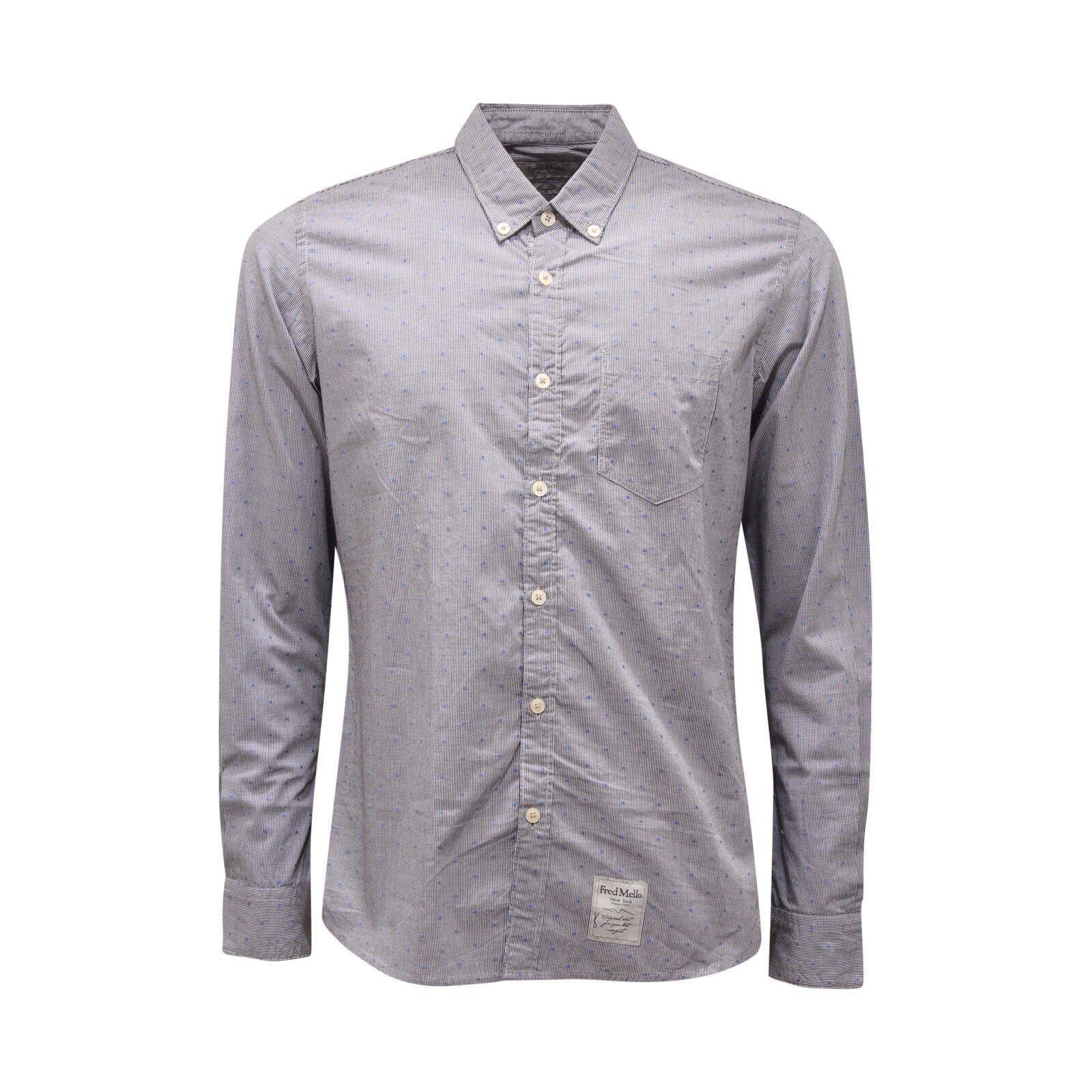 8938AS camicia uomo FREDMELLO ОДЕЖДА мужская рубашка ОКРАШЕННАЯ