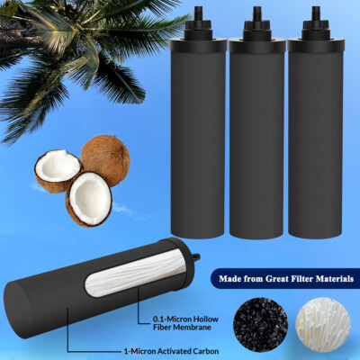 #ad 6Pk Black Water Filter ReplacementCompatible with Gravity Water Filter System $74.99