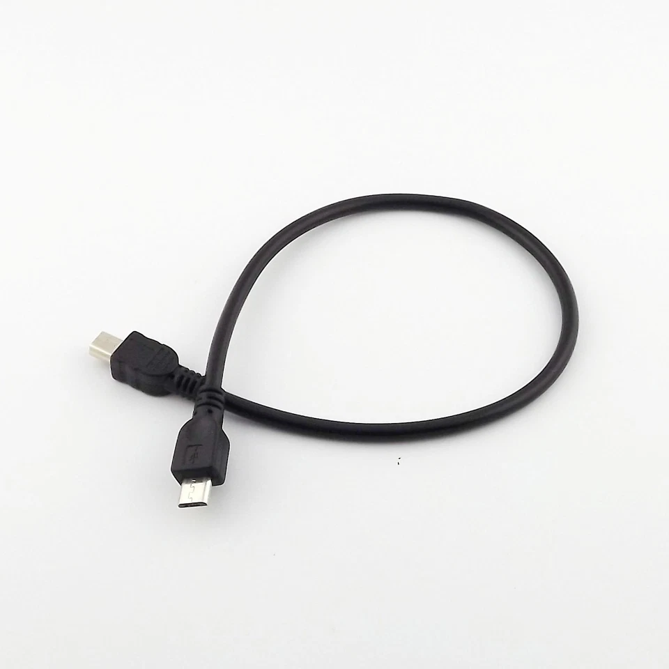 Micro USB 2.0 5 Pin Male To Mini 5 Pin Male Data Sync Charge Adapter Cable 1FT - Image 2 of 4