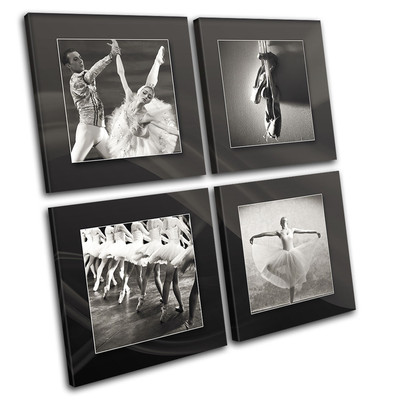 Ballet Ballerina Dancing Performing MULTI Leinwand Wand Kunst Bild drucken