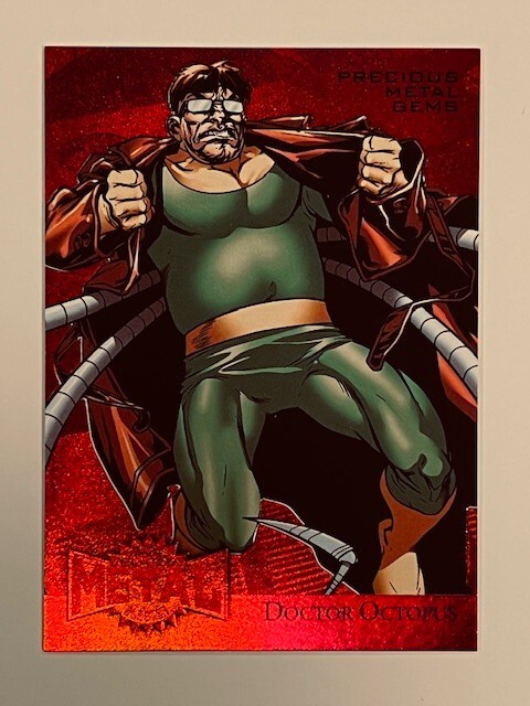 2015 Marvel Fleer Retro PMG Metal Red #12 DOCTOR OCTOPUS #029/100😍😍😍VHTF *