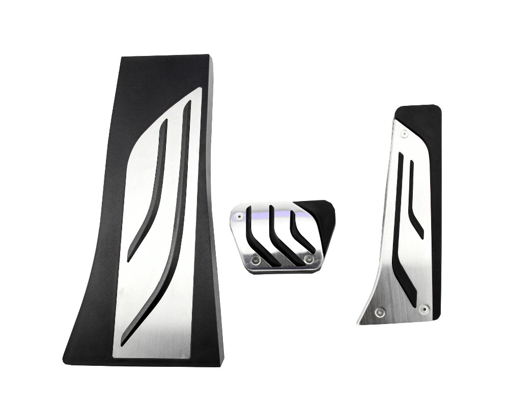 Pédalier alu BMW X5 F15 : kit de pédales en aluminium brossé haut de gamme