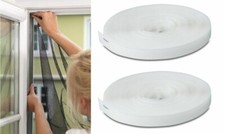 Ersatz Klettband für Fliegengitter Fenster Terrassentür selbstklebend 5m + 10m 