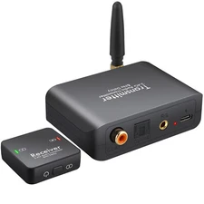 2.4GHz Wireless Audio Receiver Transmitter for TV Watching with Digital Optical