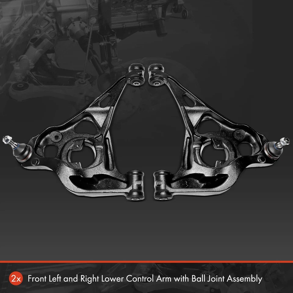 2x Conjunto de brazo de control inferior delantero y rótula para Chevrolet Express 2500 GMC Foto 3 de 4