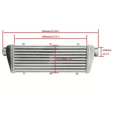 23x8x2 Fmic Universal Aluminum Turbo Intercooler 2.25 Inletoutlet 57mm
