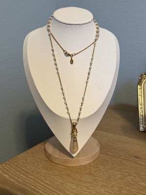 Nolan Miller Fashion Necklace Pearl And Goldtone 30 Inch Perfect For Layering
