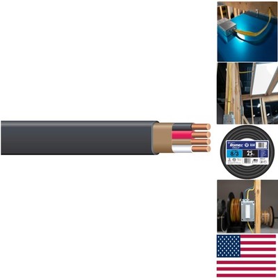 Southwire 8/3 NM-B Copper Wire (25ft) - Safe & Durable Electrical Solution