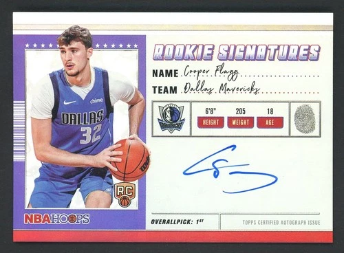 2025 Topps Signature Cooper Flagg Base (RAW)