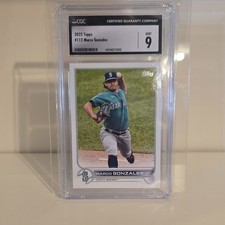 Topps 2022 Series 1 Marco Gonzales #112 Seattle Mariners CGC 9