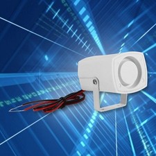 Wired Mini Horn Siren Loud Home Vehicle Security Sound Alarm System With Support
