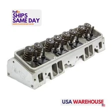 Flo-Tek 102-505, One Natural Aluminum Sbc 180Cc Alum Cyl Head 64Cc 2.02/1.60 S/P