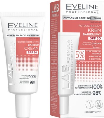 Eveline Lab Formula Photoprotective UVA UVB Barrier Cream SPF50 40ml Vegan