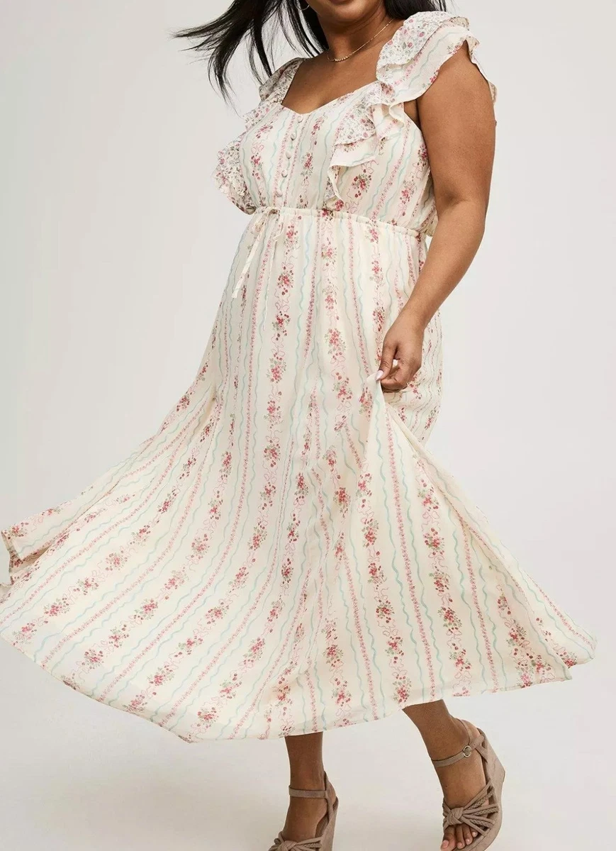 torrid white maxi dress TORRID Festi Embroidered Maxi Dress at Hamilton Place in Chattanooga, TN