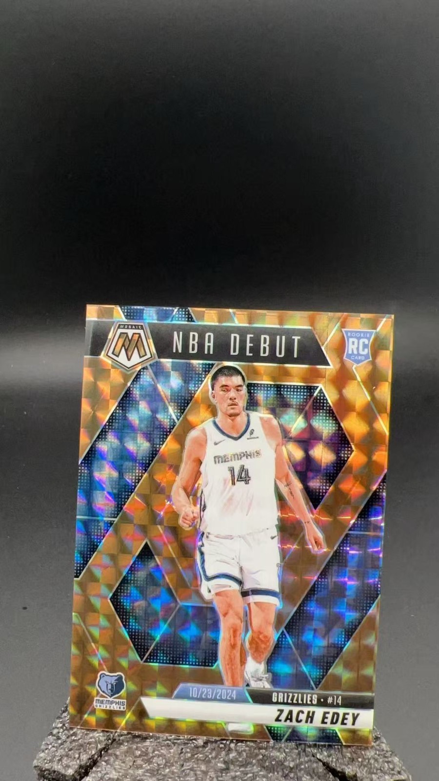 2024-25 Panini Mosaic Zach Edey NBA Debut RC Bronze Prizm /75 #11516 S