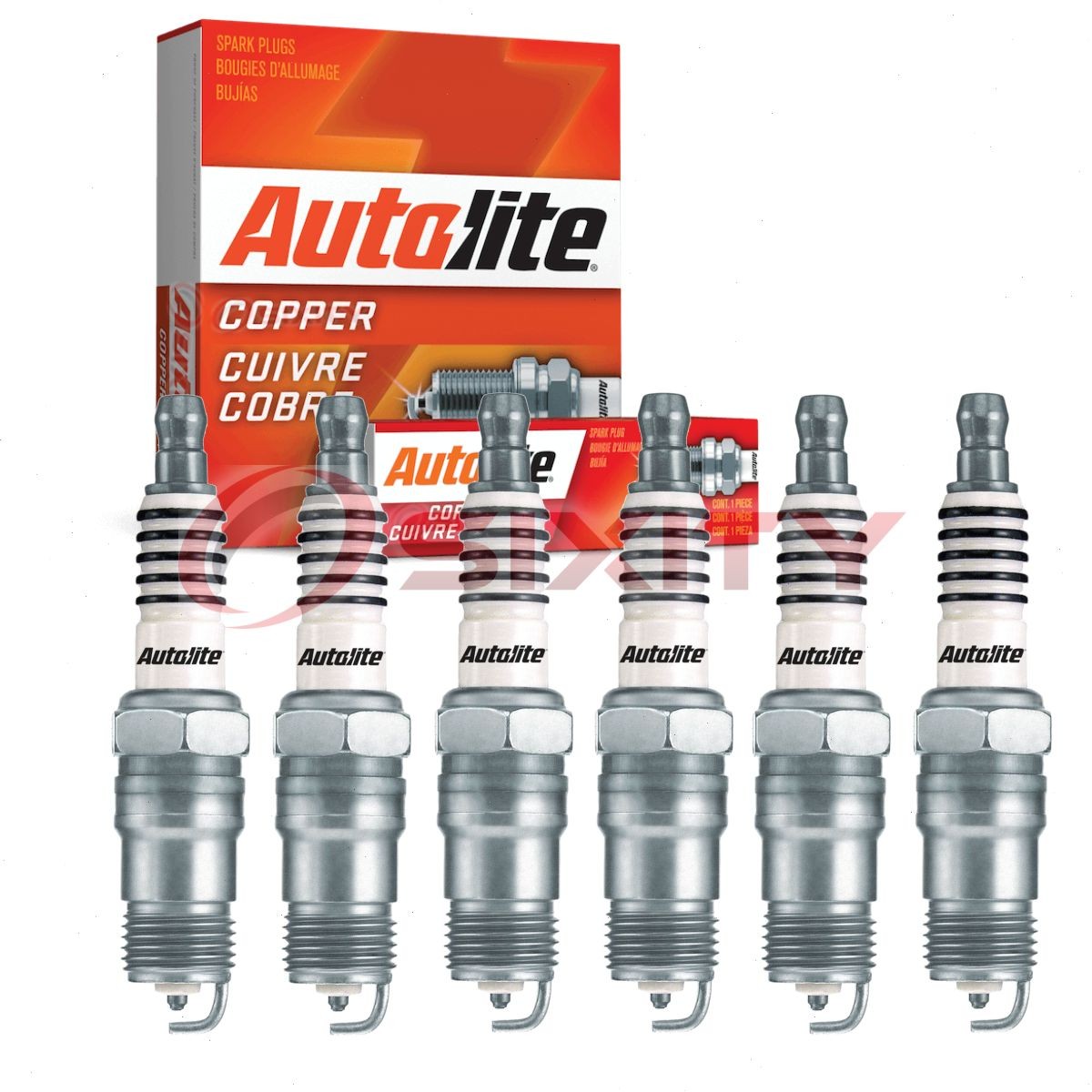 6 pc Autolite Copper Core Spark Plugs for 1986-1997 Ford Aerostar 2.8L 4.0L yr