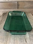 Vintage Emerald Green glass baking dish by Anchor Hocking