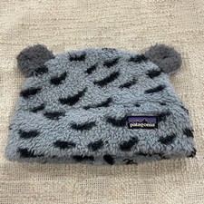 Baby Patagonia Furry Gray Bear Ears Friends Winter Cap Hat Beanie