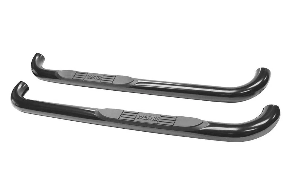 For Chevy Tahoe 95-99 Westin 3" E-Series Cab Length Black Round Step Bars - Image 3 of 4