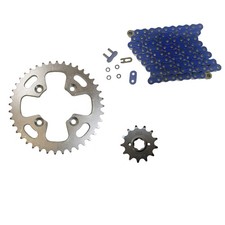 Blue 520x90 O-Ring Drive Chain & 13/40 Sprockets for Honda ATC350X fits 1986