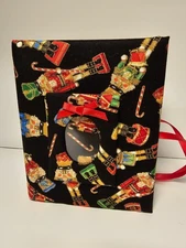 Christmas Black Nutcracker Photo Album -Holds 100 4x6 Photos - Handmade