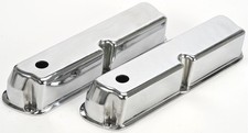 Jegs Polished Cast Aluminum Smooth Valve Covers For Small Block Ford 289 302