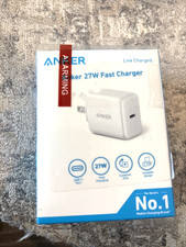 Brand New OEM Anker Powerport 27W USB C Fast Charger - White