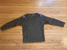 L.L. Bean Boys Pullover Sweater Gray Blue Kni...