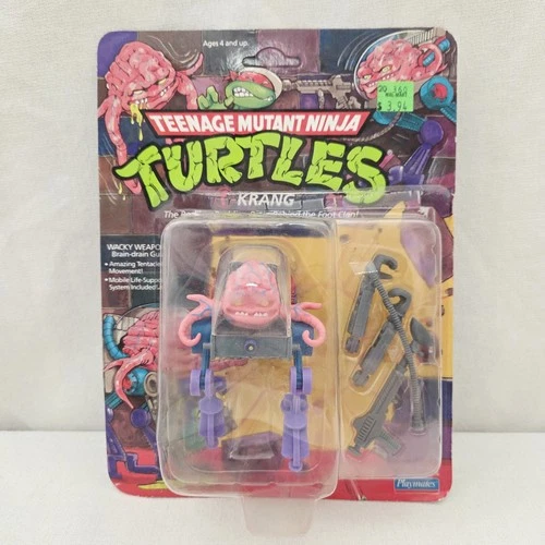 Teenage Mutant Ninja Turtles 1989 TMNT Krang - coming off card (READ ISSUES)
