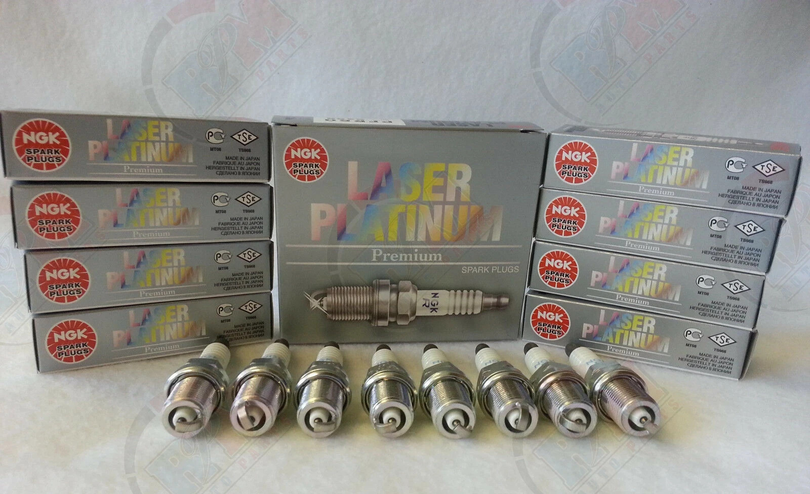8-Chrysler-Dodge V6 NGK OE Laser Double Platinum Spark Plugs ZFR5LP13G #7781