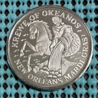1967 Krewe of OKEANOS /Ball-World of Color  .999 FINE SILVER Mardi Gras doubloon