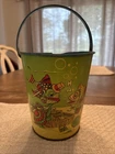New ListingVintage Tin Sand Pail By Chein With Fish/ Underwater Theme