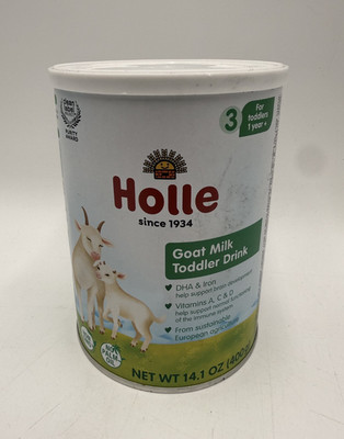 Holle Goat Milk Toddler Drink with DHA & Iron, 14.1 oz EXP: 12/13/2026