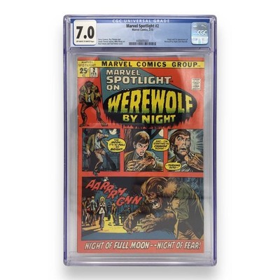 Marvel Spotlight #2 - Werewolf by Night - Marvel 1972 - CGC 7.0 | eBay