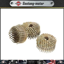 1-3/4" × 0.12" Coil Roofing Nail Galvanized 3/8" Head Diameter 15 Degree 7200Pcs