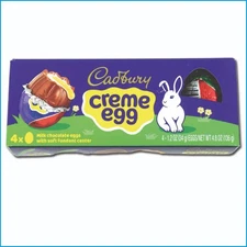 CADBURY CREME EGG Milk Chocolate and Fondant Easter Candy - One Box 4.8 oz