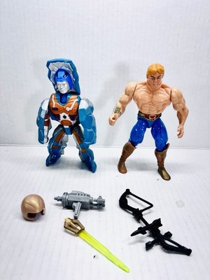MOTU Adventures Of HE-MAN & Rokkon Action Figures Lot Of 2 1990 Mattel