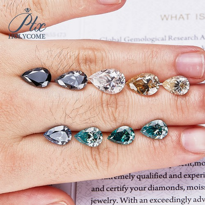 #ad #ad Primary Color Moissanite Stone Pear Cut VVS1 Loose Gemstone With GRA Certificate $10.58