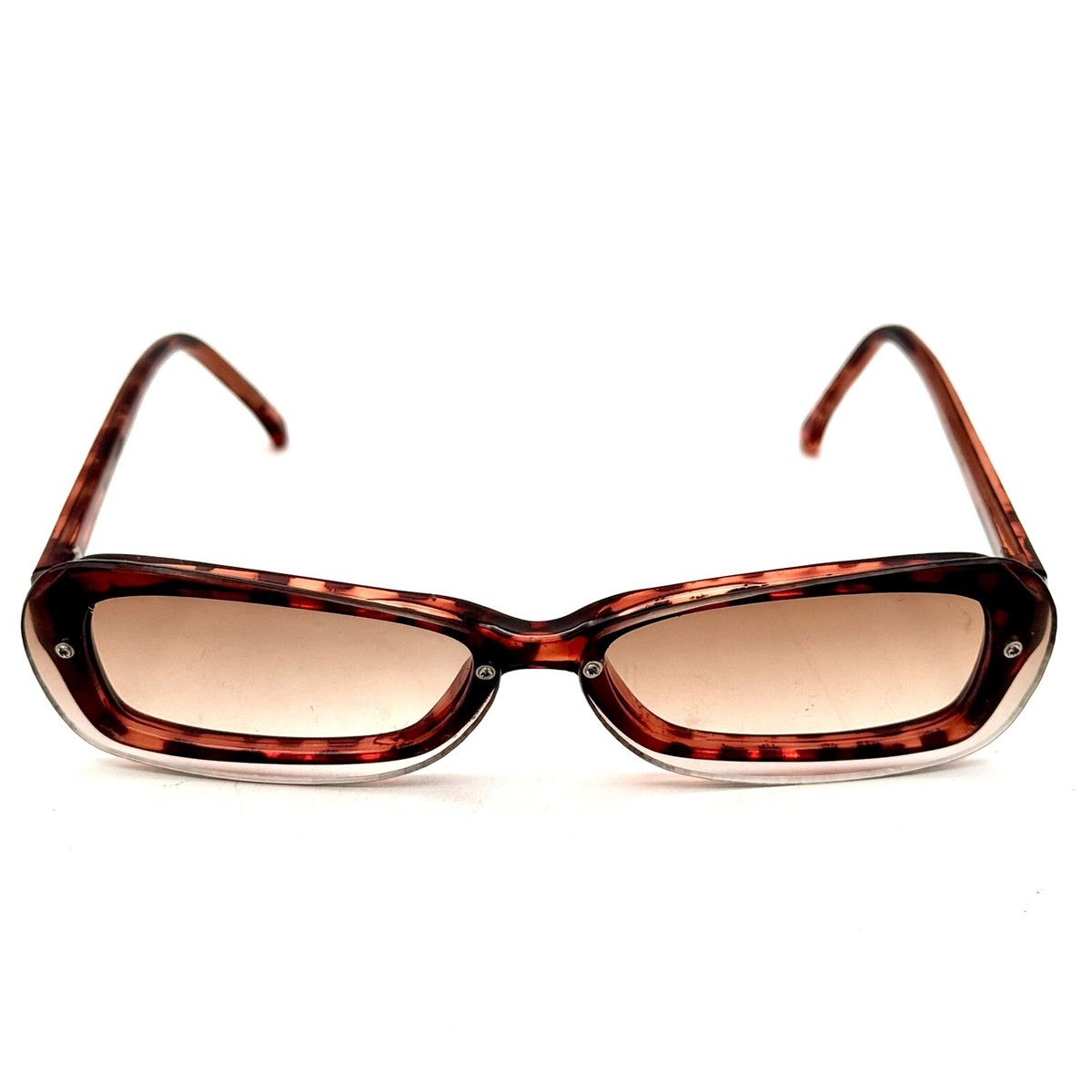 ?️ Boutique Tortoiseshell Slim Oval Sunglasses - Brown Lenses Trendy Tiny Oval Tortoise Shell Sunglasses Brown Lenses for  main image 2